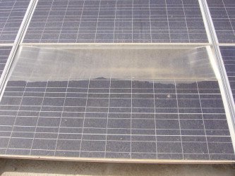 Delaminated Solar Panel