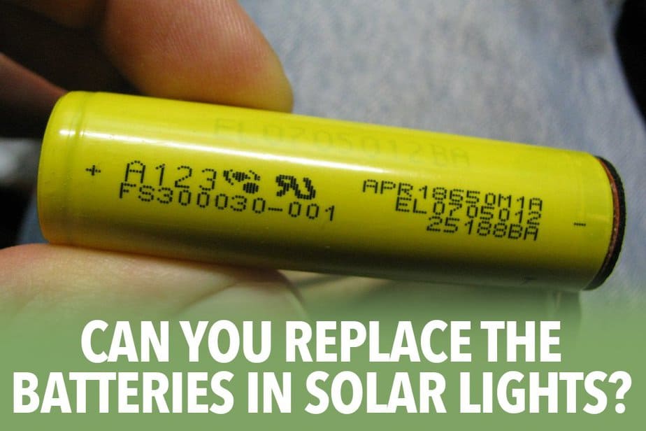 Can you replace the batteries in solar lights?